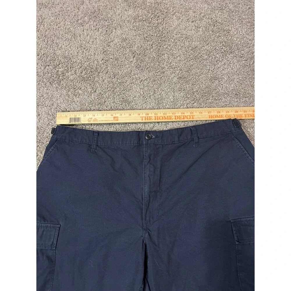 Proper Mens Navy Blue Cargo Shorts Cotton cargo Size 42 9 Inch Inseam